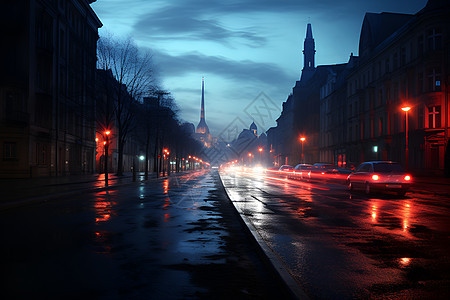暗夜下的城市魅影图片