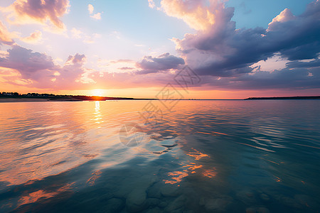 海上夕阳图片