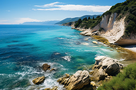 户外风景美丽的大海风景背景