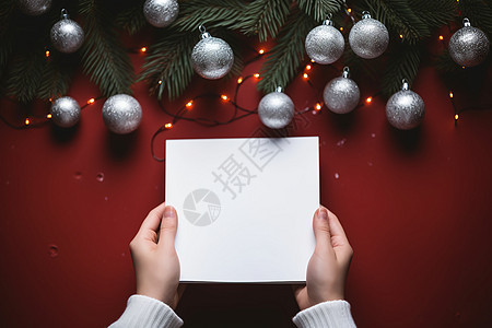 纸上的圣诞节奇迹背景图片