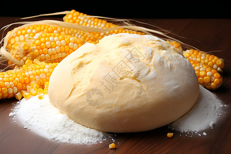 白色面粉玉米背景图片