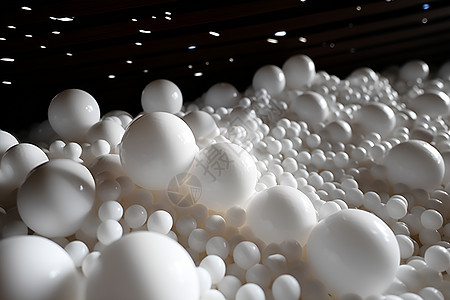 白色泡沫球聚苯乙烯高清图片