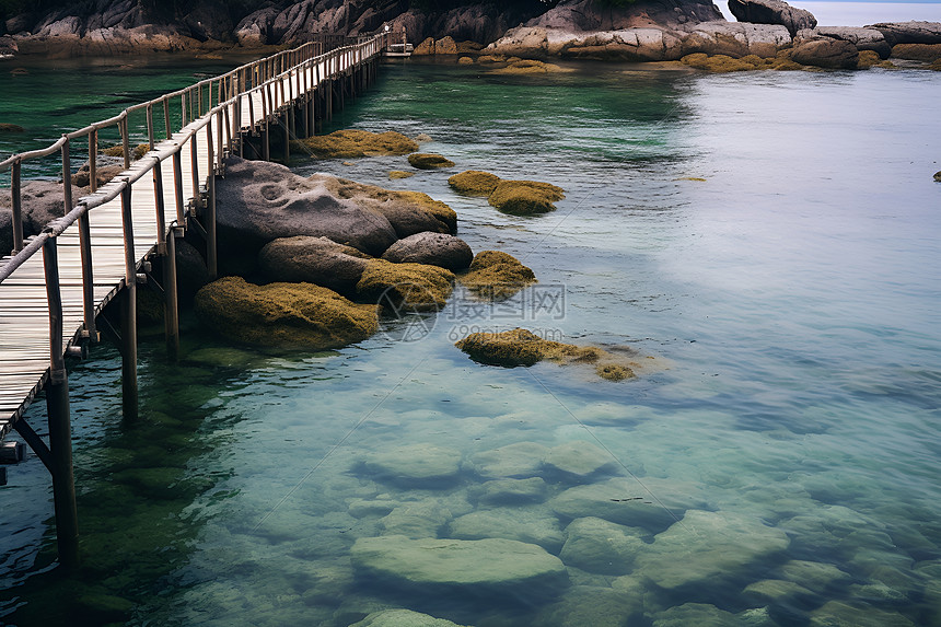 热带海岛的美丽风景图片