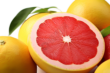 美味多汁的柚子背景图片