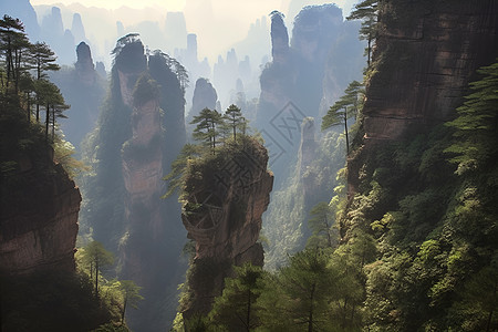 翠岭山水图片