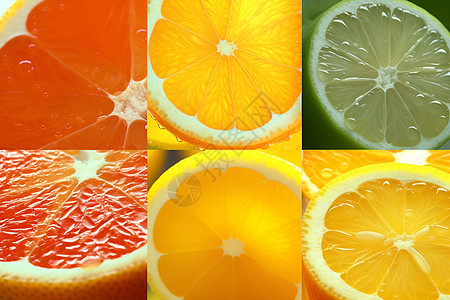 酸甜可口的柑橘背景图片
