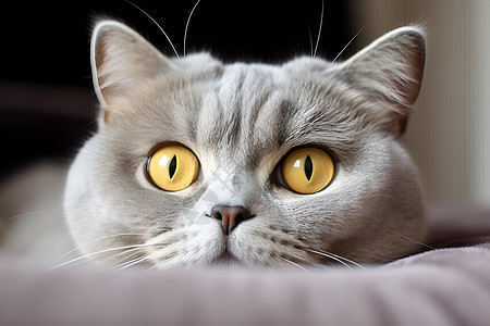 可爱的灰猫动物图片