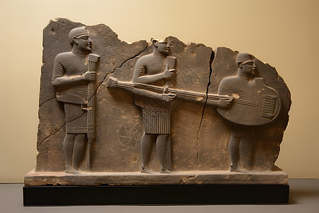 传统文化的雕刻石板背景图片