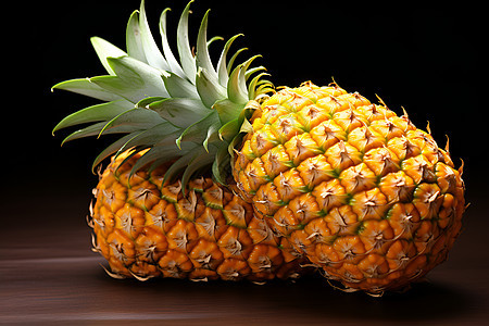 热带风情的菠萝图片