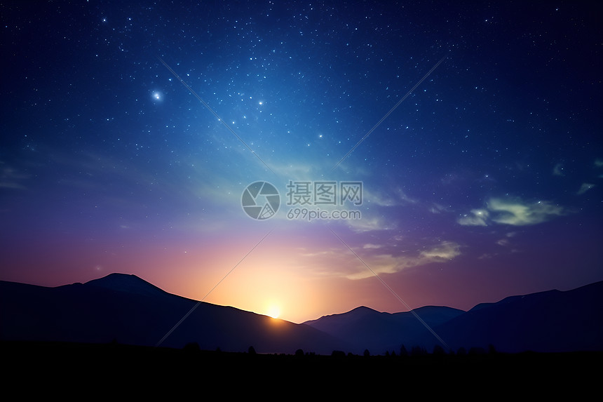 星夜奇观图片