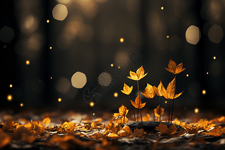 秋日仙境背景图片