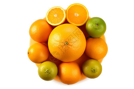 桌面上鲜美多汁的橙子图片