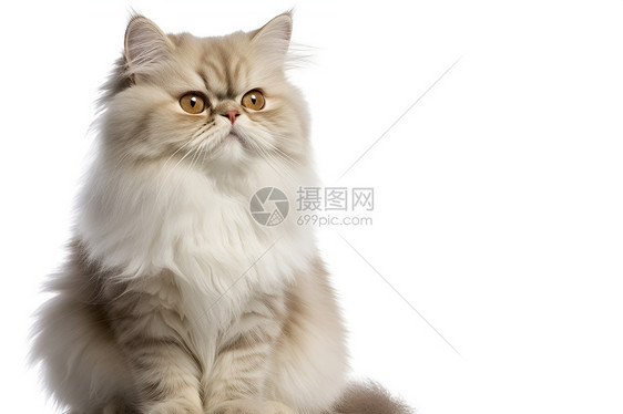 毛茸茸的波斯猫图片