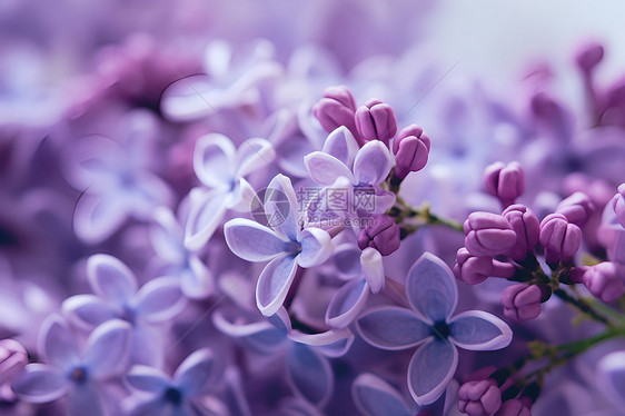 浪漫的紫丁香图片