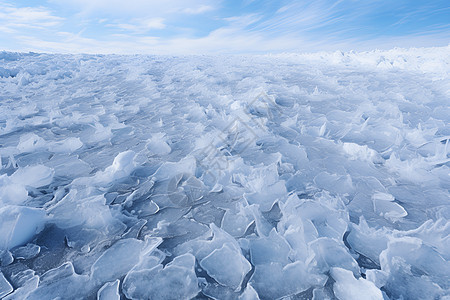湖面上的冰碴子图片