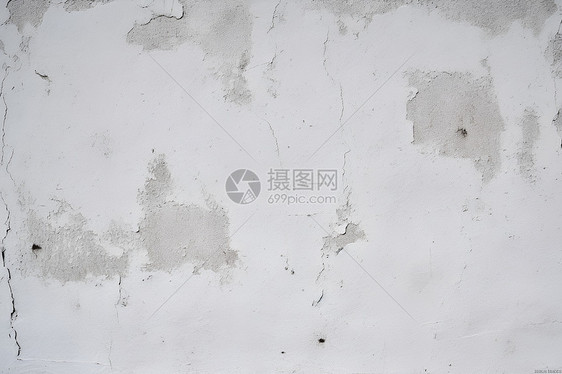 裂缝的白色墙壁图片