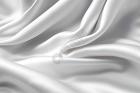 柔滑的白色丝绸背景图片