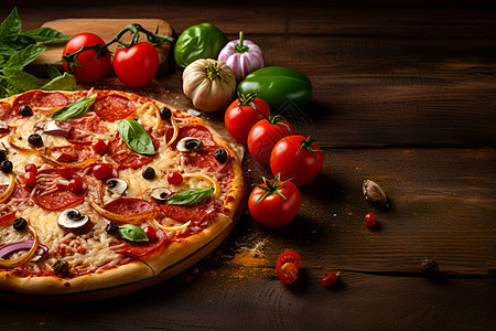 意大利风情披萨图片