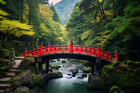 红桥山水背景