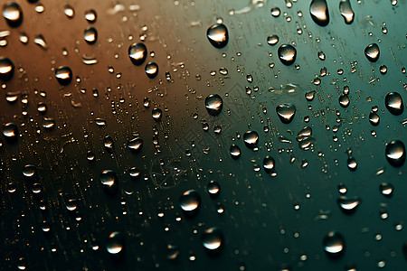 雨水洒在窗户上图片