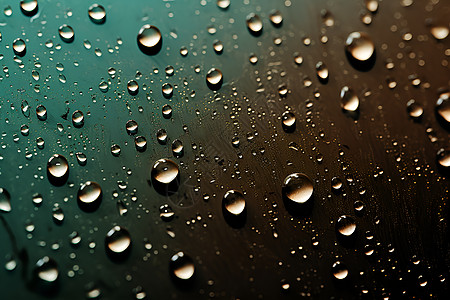 雨中窗前的水滴图片