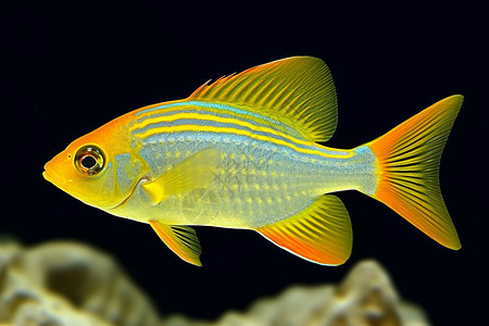 彩色鱼在水中背景图片