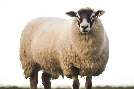 毛茸茸的羊背景图片