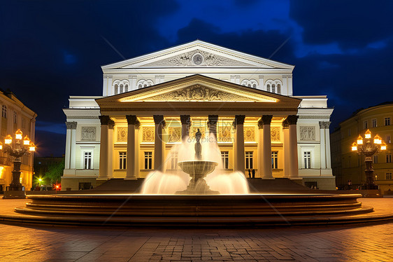 莫斯科剧院之夜图片