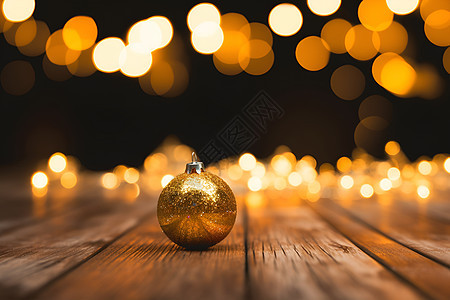圣诞节的金色装饰图片