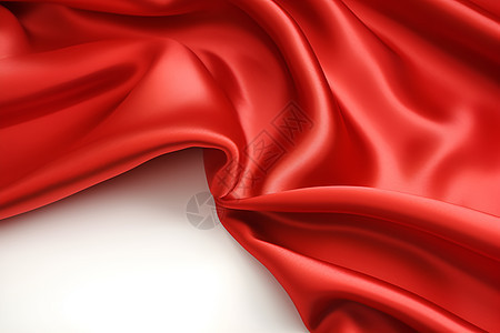 红色丝绸图片