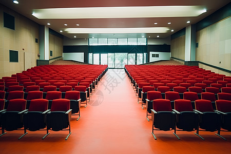 校园空间红椅会议室背景