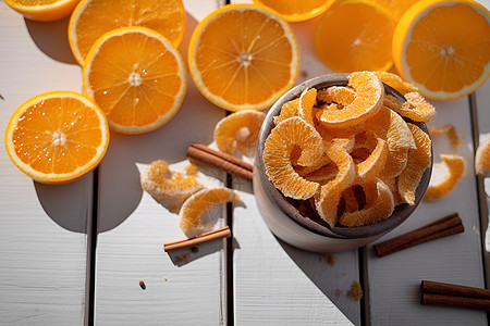 美味可口的橙片图片