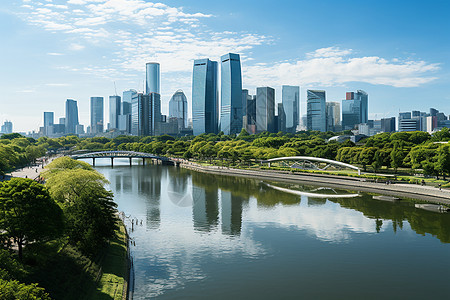 城市里的溪流图片