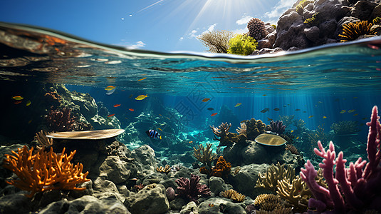 水下世界背景图片