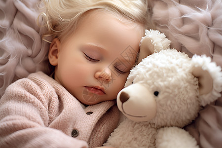甜美梦境里的小宝宝图片