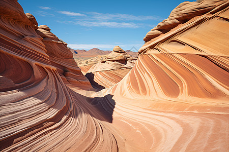 沙漠中的巨石奇观图片