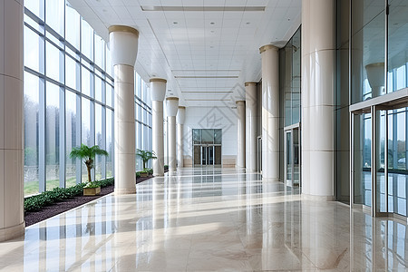 宽敞明亮的公司大厅图片