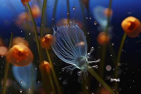 透明的微生物图片