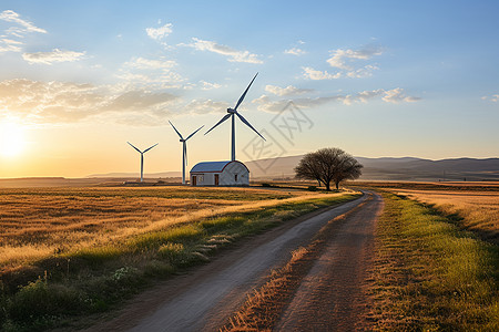 巨大的风力发电机图片