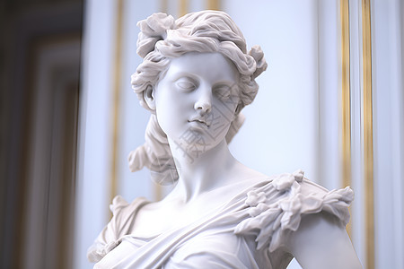 古典女子雕塑图片