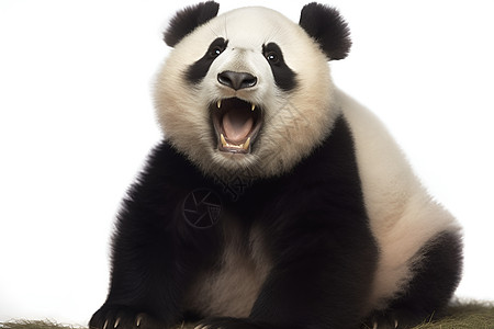野生动物保护愤怒的大熊猫背景