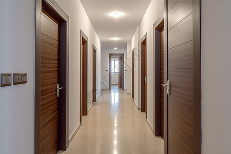 房间门口的长廊背景图片