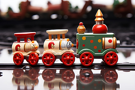 小玩具火车背景图片