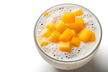 芒果牛奶甜品图片
