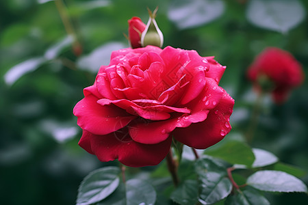 红艳艳的玫瑰花图片