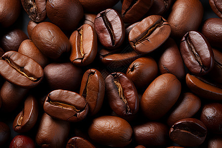 咖啡豆的抽象图案图片