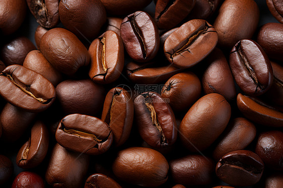 咖啡豆的抽象图案图片