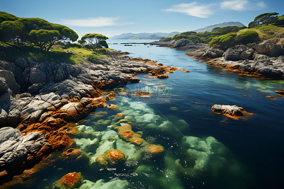 奇妙的海湾风景图片