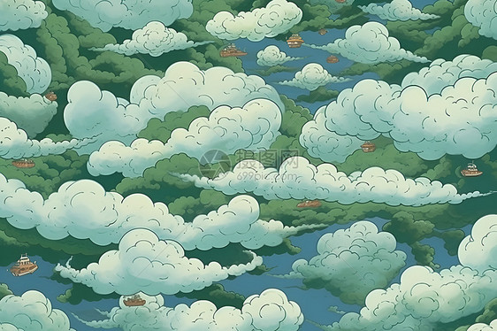 云端仙境图片