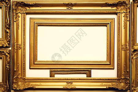 装饰的金色画框图片